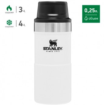 Термокружка STANLEY CLASSIC TRIGGER ACTION ONE HAND 2.0 0,25L 10-09849-011 белый Термокружка STANLEY CLASSIC TRIGGER ACTION ONE HAND 2.0 0,25L 10-09849-011 белый