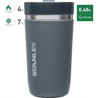 Термостакан STANLEY CERAMIVAC 0,48L 10-03110-008 серый Термостакан STANLEY CERAMIVAC 0,48L 10-03110-008 серый